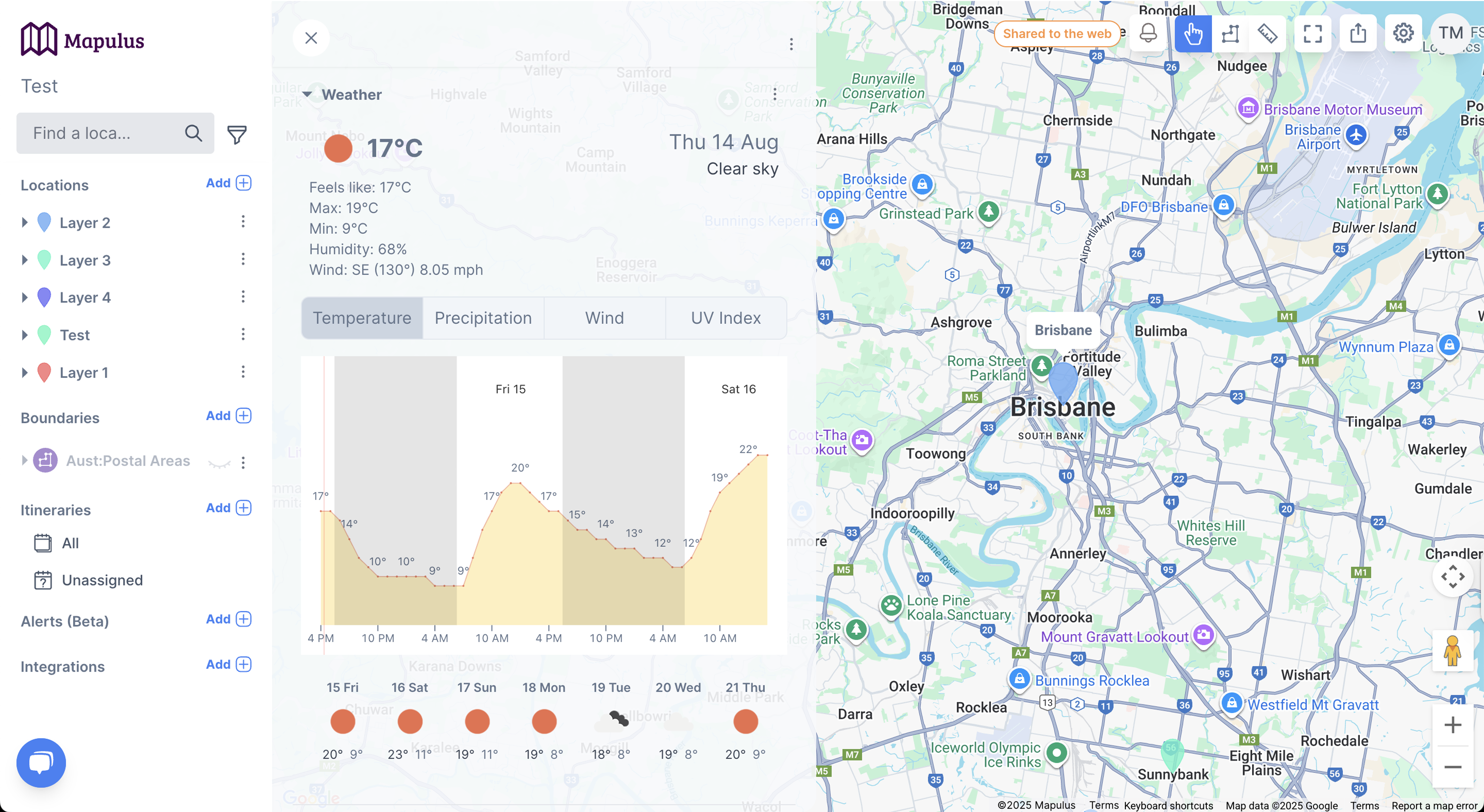 Weather Watch Interface