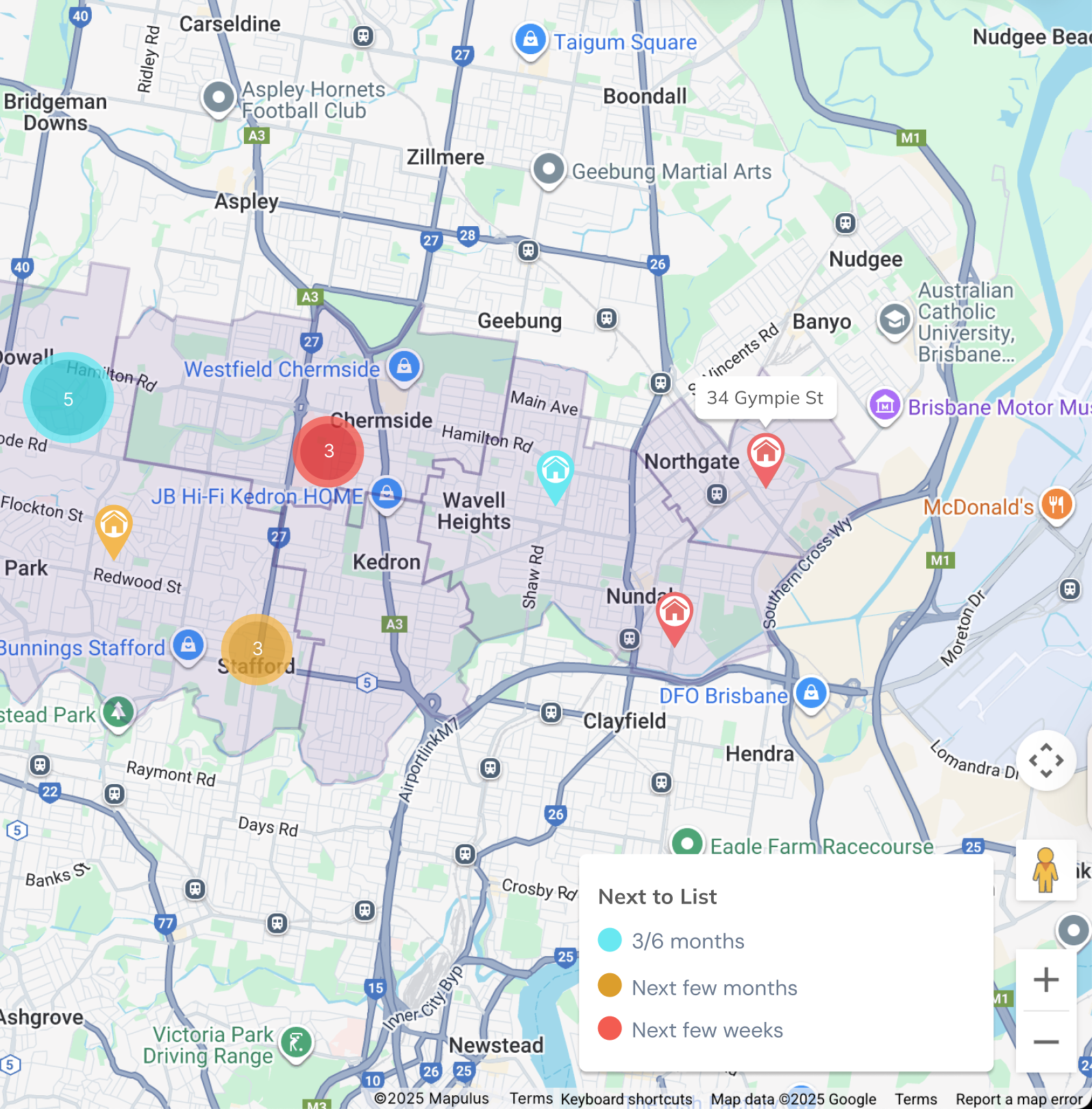 Brisbane Property Map