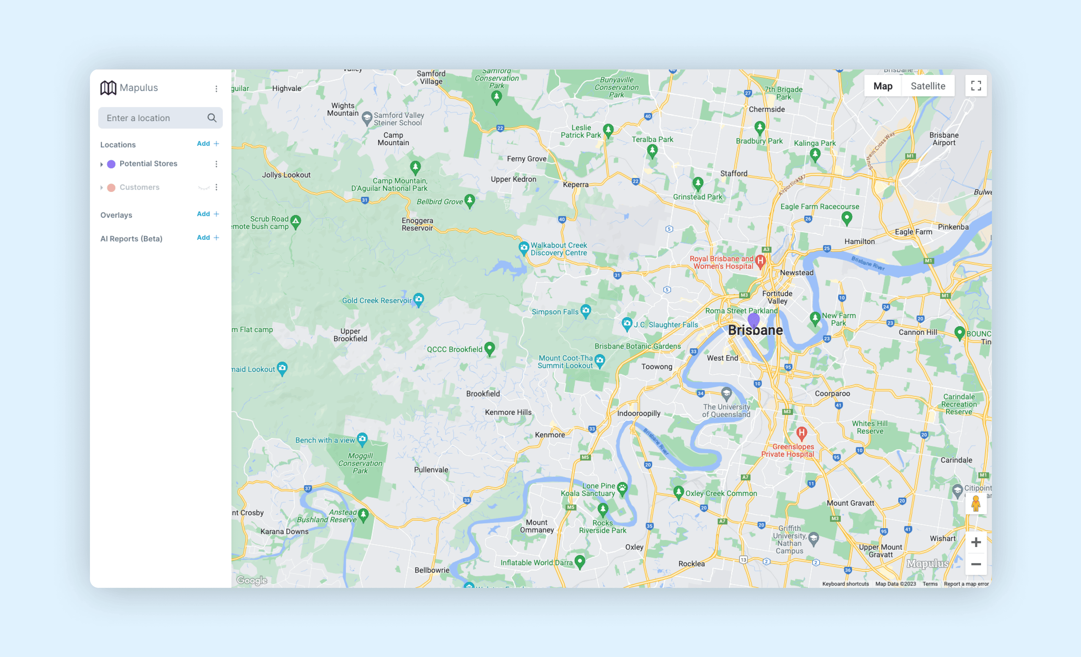 Malupls map