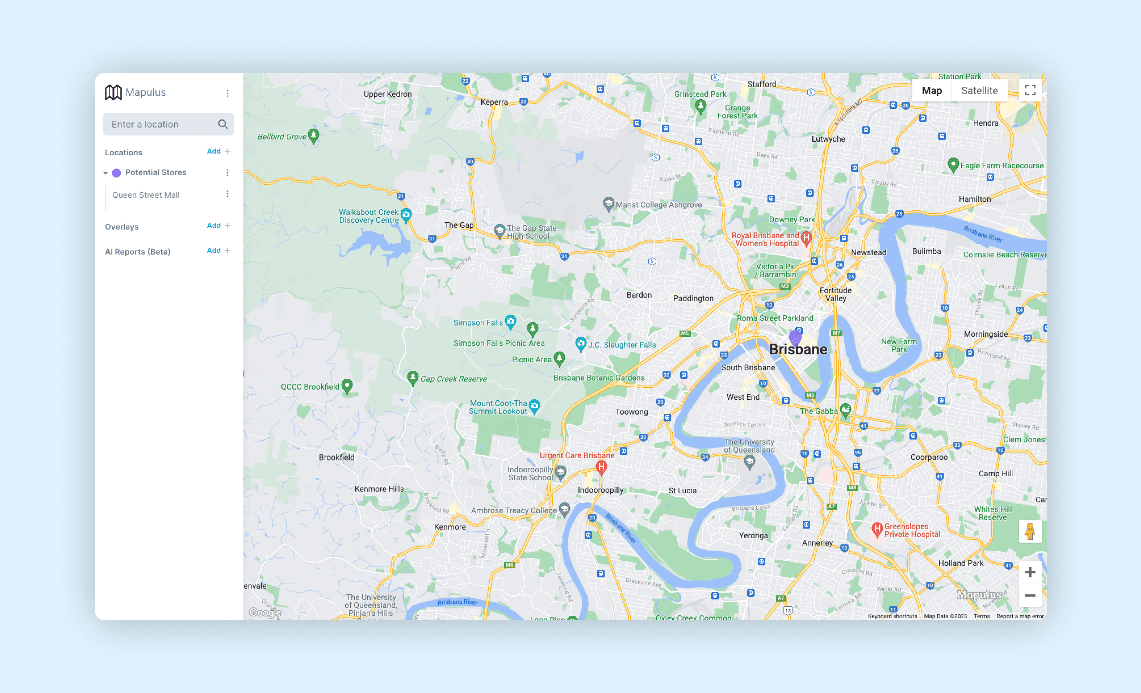 Mapulus map