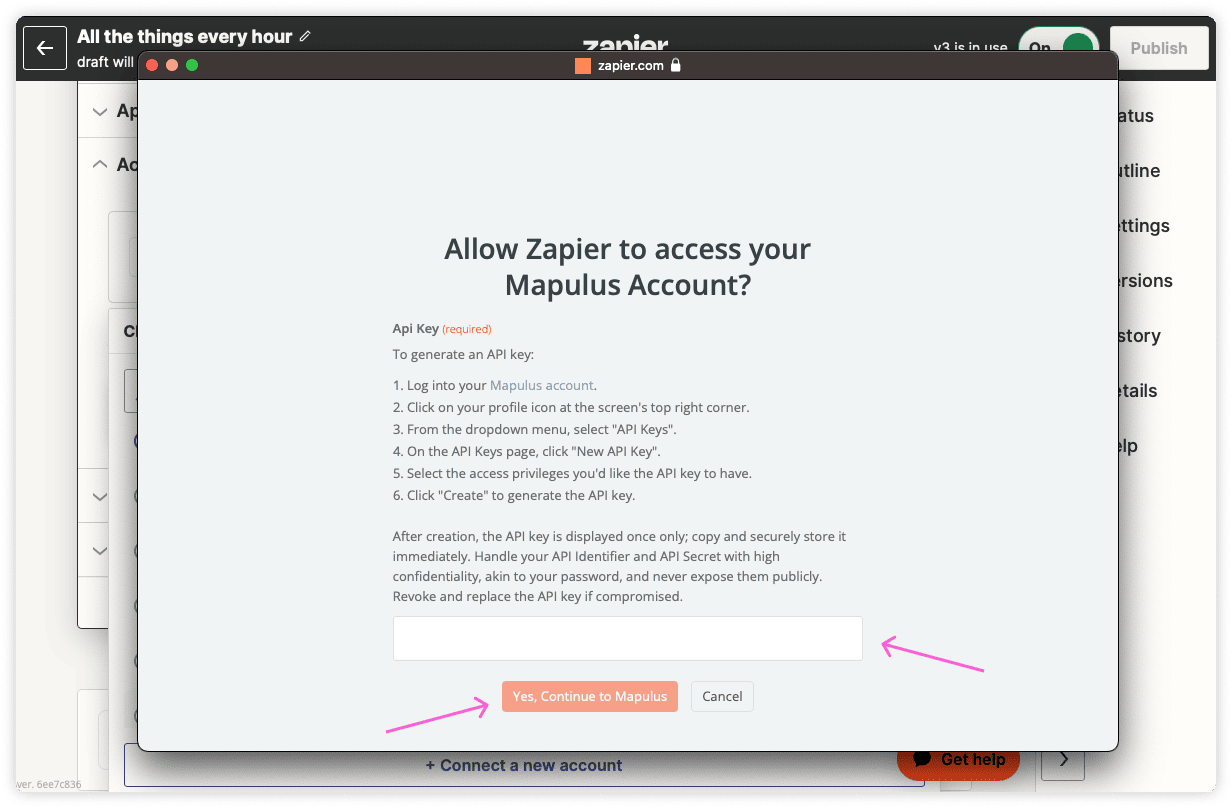 Click on Make a Zap at the top of the page.